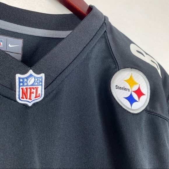 NIKE ON FIELD NFL PITTSBURGH STEELERS #84 ANTONIO BROWN Size XL Woman’s - Picture 4 of 13